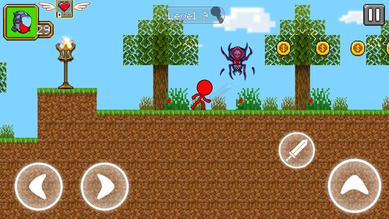 Red Stickman Parkour Fighter 1.1.3. Скриншот 5