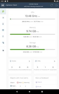 vSphere Mobile Client 2.3.0. Скриншот 10