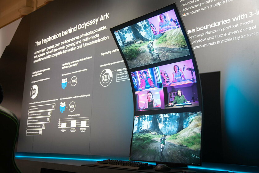 Samsung представила Odyssey Ark — самый большой изогнутый монитор в мире