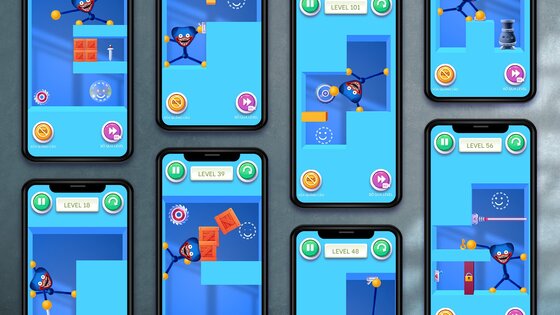 Blue Monster: Stretch Game 1.3.0. Скриншот 13