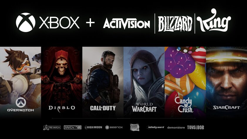 Microsoft купила Activision Blizzard за 68,7 млрд долларов
