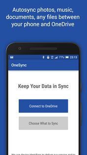 OneSync – автосинхронизация с OneDrive 6.5.1. Скриншот 1