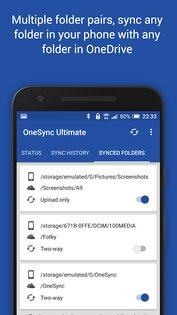 OneSync – автосинхронизация с OneDrive 6.5.1. Скриншот 6