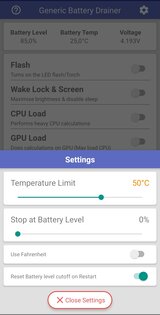 Generic Battery Drainer 1.0. Скриншот 2