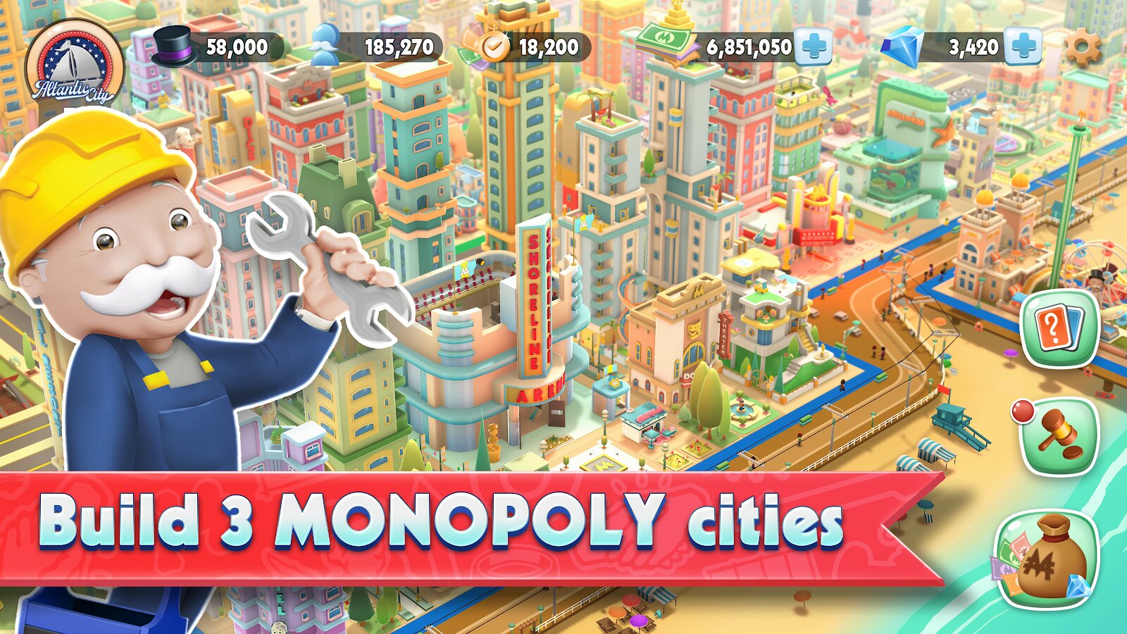 Скачать MONOPOLY Tycoon 1.7.2 для Android