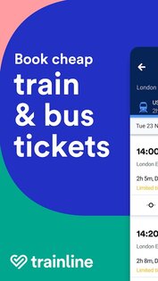 Trainline – билеты на автобус и ЖД в Европе 309.0.0.129107. Скриншот 1