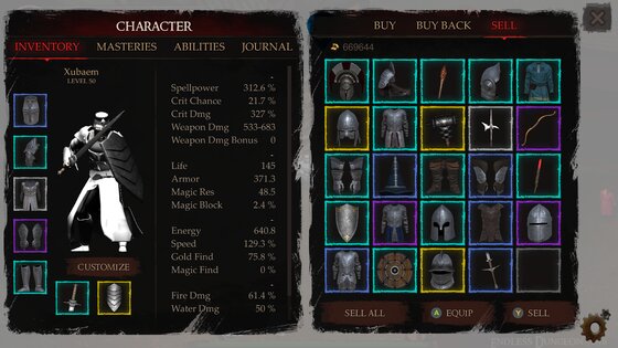 Powerlust – экшн RPG рогалик 1.68.07. Скриншот 2