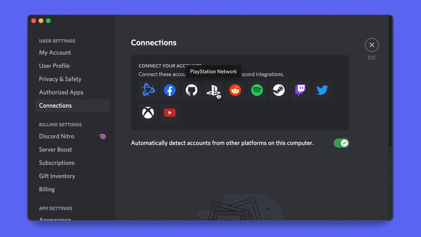 В Discord теперь можно подключить профиль PlayStation