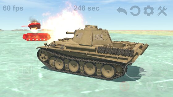 Tank Physics Mobile 02 6.0. Скриншот 4