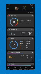 Garmin Connect Mobile 4.67. Скриншот 1