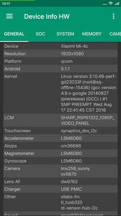Device Info HW 5.22.1. Скриншот 3