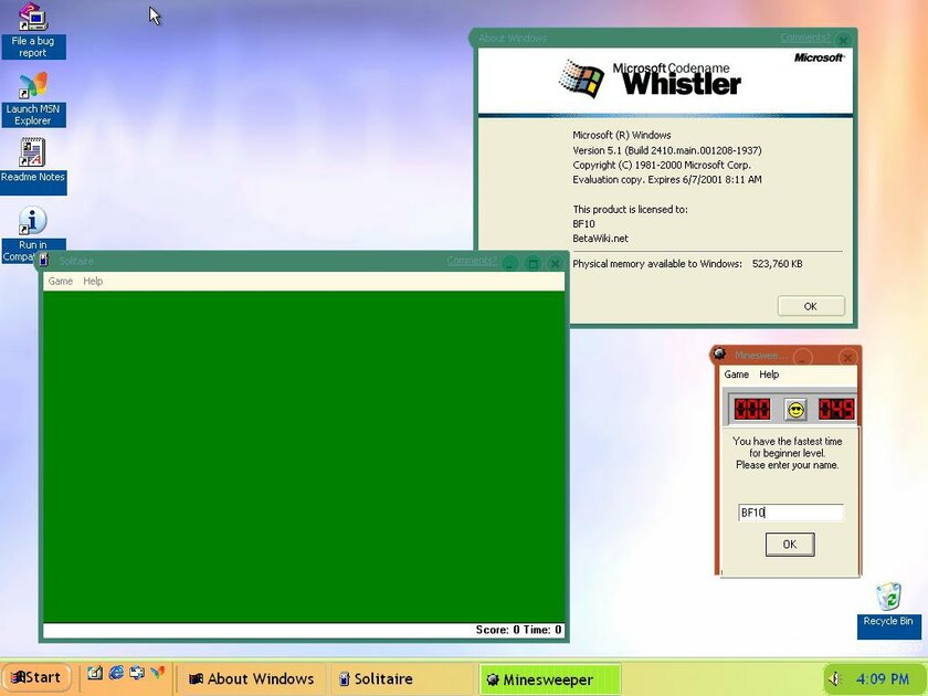 Найдена редчайшая Windows XP с необычными окнами и зелёным акцентным цветом