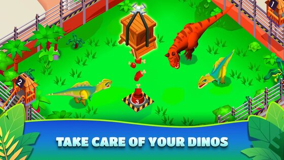 Idle Dinosaur Park Tycoon 2.0.5. Скриншот 5