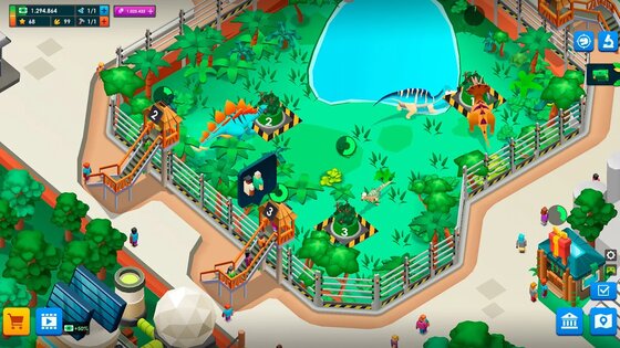 Idle Dinosaur Park Tycoon 2.0.5. Скриншот 6