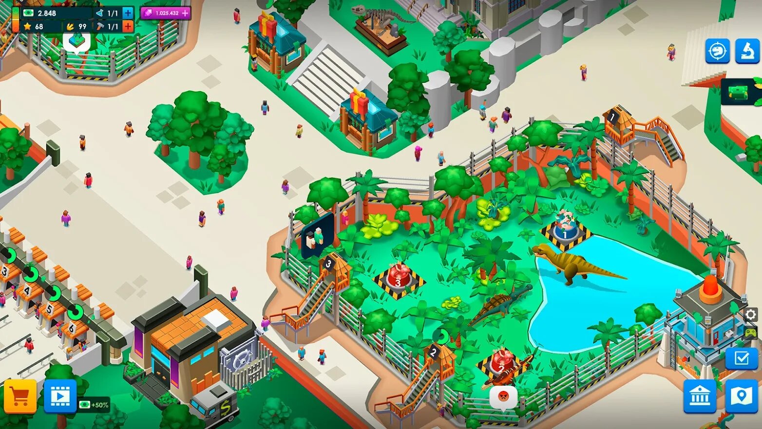 Скачать Idle Dinosaur Park Tycoon 2.0.5 для Android