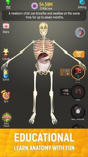 Idle Human 1.23.2. Скриншот 1