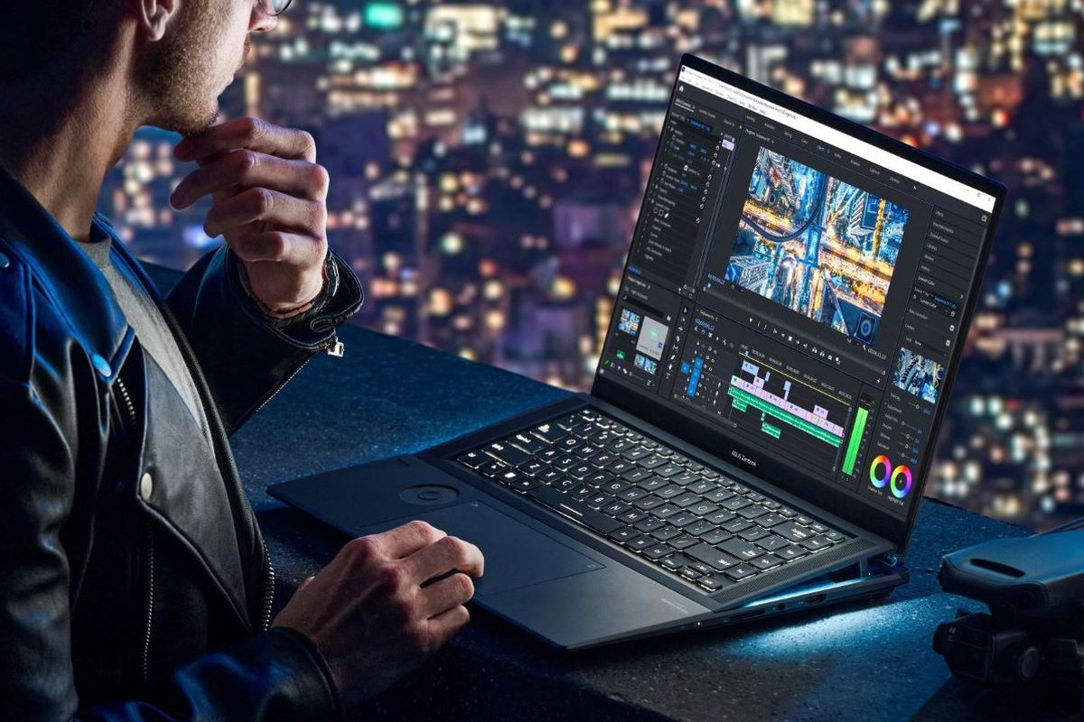 ASUS представила ноутбук с подымающейся клавиатурой и сенсорным колесом ...