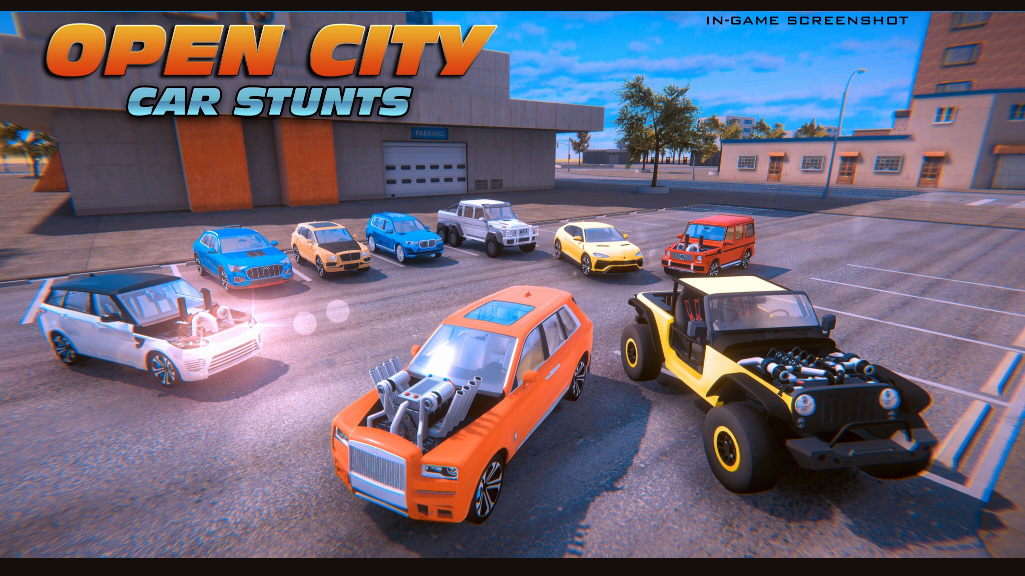 Скачать Open City SUV Car Stunts 1.111 для Android