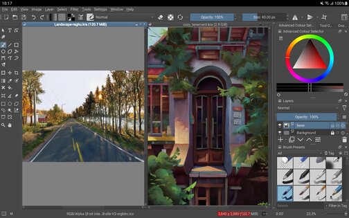 Krita 5.2.8. Скриншот 8