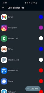 LED Blinker – настройка светодиода уведомлений 10.6.1. Скриншот 2