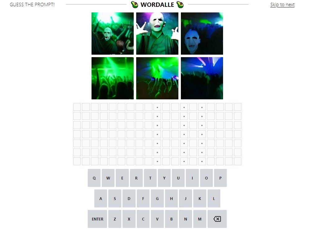 Представлена Wordalle: как Wordle, только угадывать нужно рисунки нейросети  DALL-E
