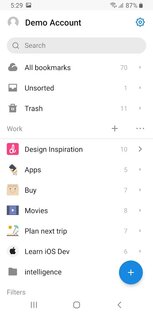 Raindrop.io – менеджер закладок 4.7.6. Скриншот 1