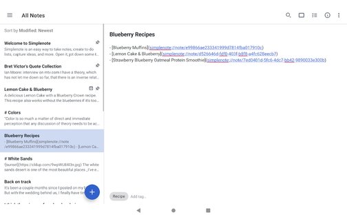 Simplenote 2.33. Скриншот 15