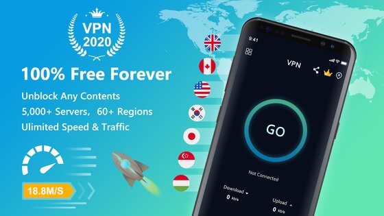 VPN Free 2.3.5.6. Скриншот 1