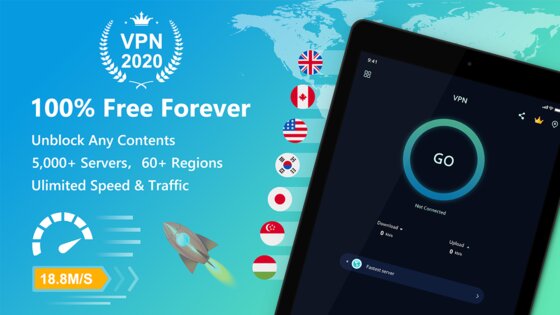VPN Free 2.3.5.6. Скриншот 6