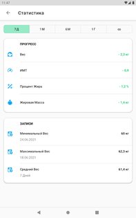 FitSlip – дневник веса и похудения 4.7.6. Скриншот 10