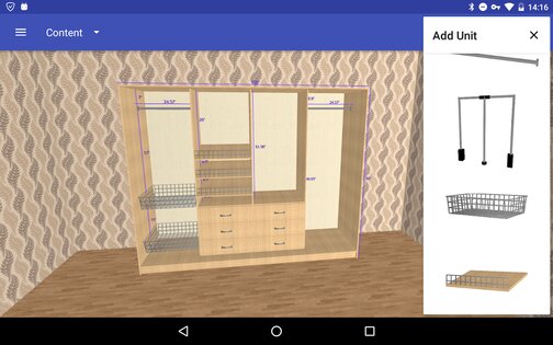 Шкаф-Купе 3D – конструктор 2.18.0. Скриншот 3