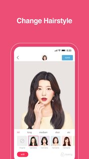 HAIRFIT – симулятор причесок в стиле K-POP 2.0.9. Скриншот 2