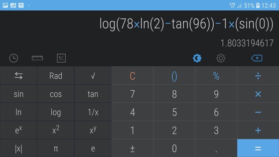 Простой калькулятор 3.2.5. Скриншот 3