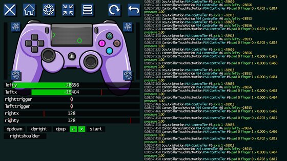 Game Controller Tester 1.50. Скриншот 1