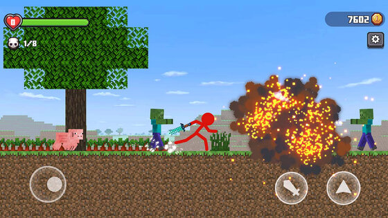 Stickman vs Craftman 4.4.14. Скриншот 3