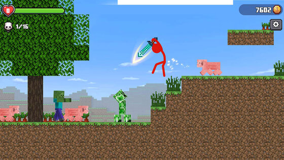 Stickman vs Craftman 4.4.14. Скриншот 5