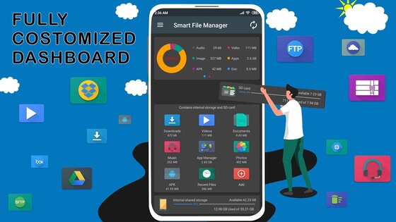 File Manager by Lufick 7.1.0. Скриншот 1