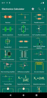 Калькулятор для электронных схем 1.36. Скриншот 2