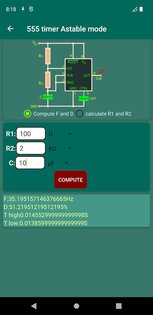 Калькулятор для электронных схем 1.36. Скриншот 6