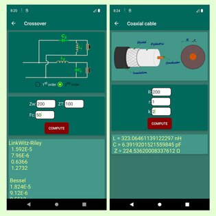 Калькулятор для электронных схем 1.37. Скриншот 8