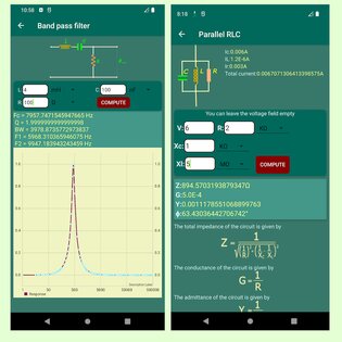 Калькулятор для электронных схем 1.36. Скриншот 9