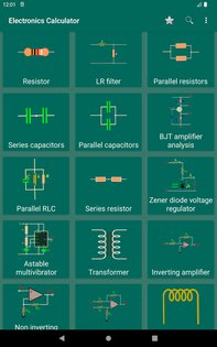 Калькулятор для электронных схем 1.36. Скриншот 10