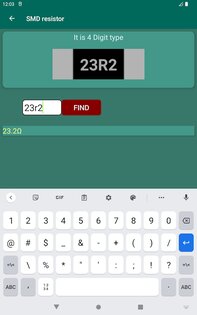 Калькулятор для электронных схем 1.37. Скриншот 13