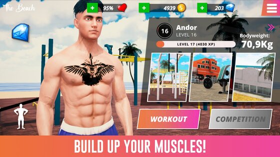 Iron Muscle – бодибилдинг 1.30. Скриншот 2
