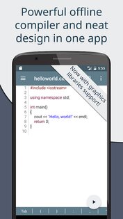 Cxxdroid – C/C++ компилятор IDE 5.42. Скриншот 1