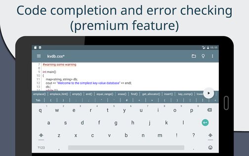 Cxxdroid – C/C++ компилятор IDE 5.42. Скриншот 14
