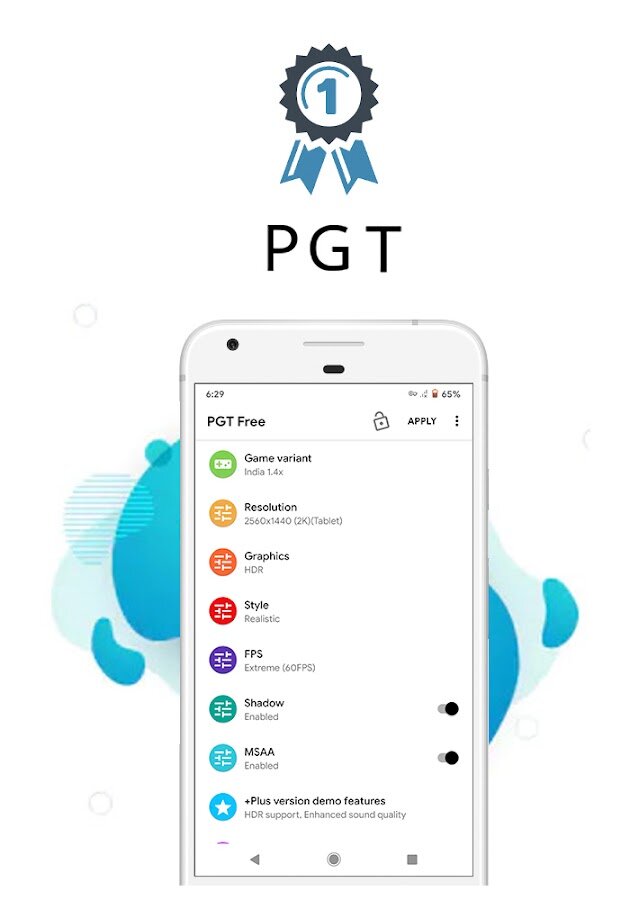 PGT – graphics optimizer in PUBG 0.19.3