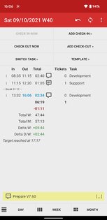 Time Recording 7.87. Скриншот 1