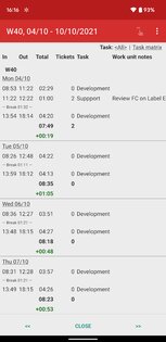 Time Recording 7.87. Скриншот 2