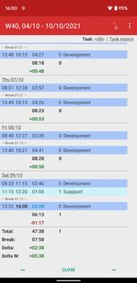 Time Recording 7.87. Скриншот 8